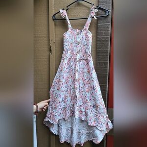 Floral Pink Girls Dress